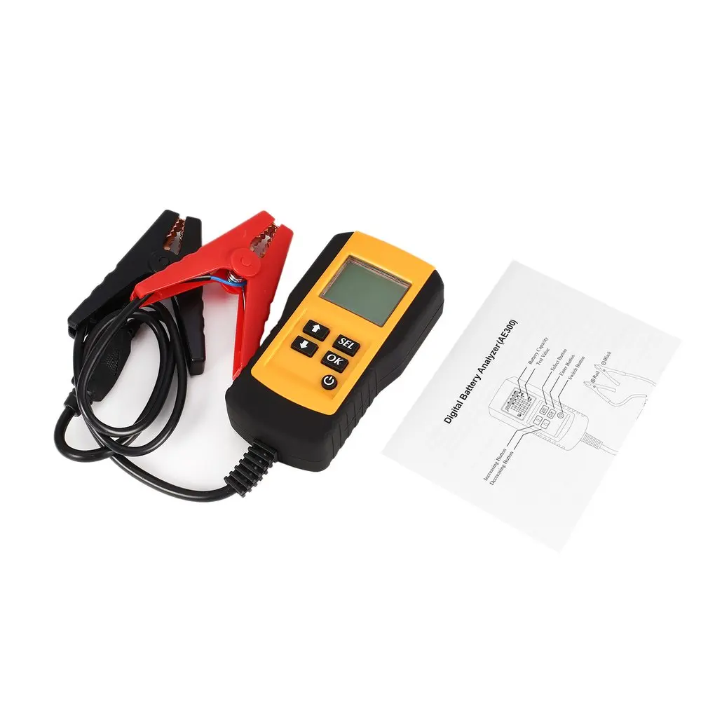 

AE300 12V LCD Digital Car Battery Auto System Analyzer Automotive Vehicle Battery Voltage ohm Tester Diagnostic Tool