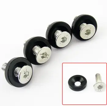 

EIDRAN Universal M6 x 20MM Black Decorative Aluminium License Plate Frame Bolt Screws