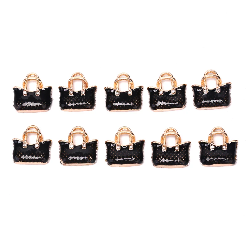 10PCS DIY Jewelry Accessories Gold Color Enamel 3D Little Sparrow Colorful Bird Charm Fit Bracelets Women Beads& Jewelry Making - Окраска металла: 20