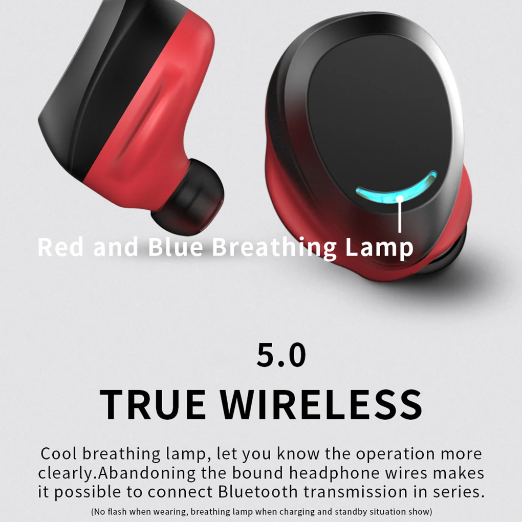 TWS-U9 беспроводные Bluetooth наушники в ухо с сенсорным управлением с микрофоном бас Bluetooth Спортивная гарнитура 5,0 с металлической зарядной коробкой