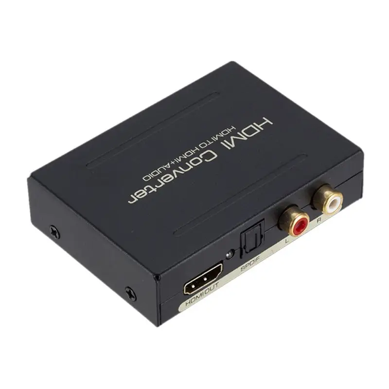 1080P Аудио экстрактор конвертер сплиттер HDMI в HDMI Оптический SPDIF RCA L/R E65A