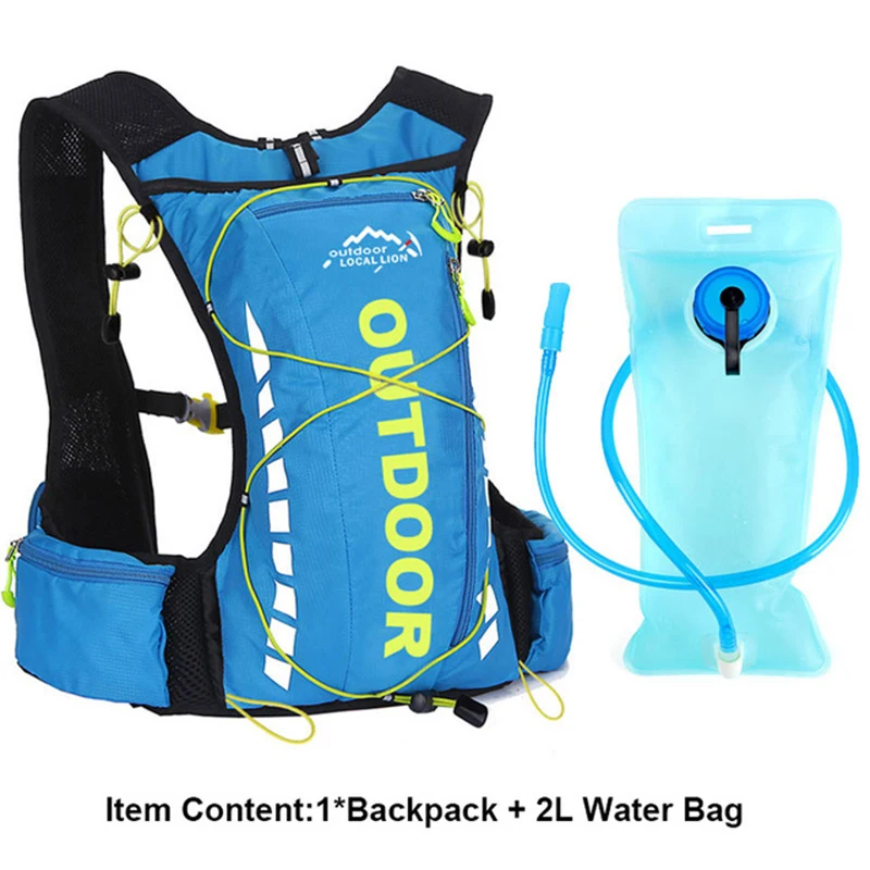 10L Cycling Backpack Running Vest Hydration Backpacks Sport Bags Men Women Outdoor Trail Marathon Running Cycling Hiking Bag