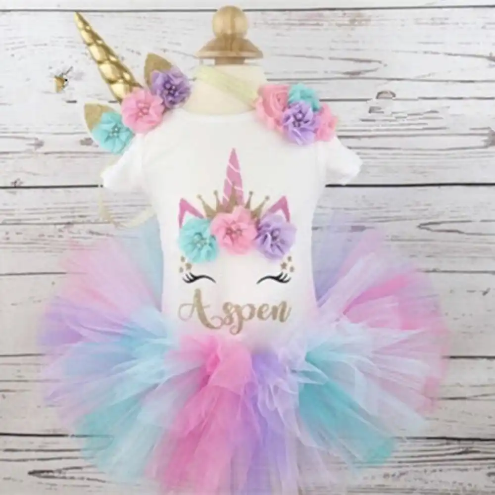personalised 1st birthday dress