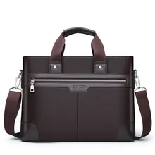 Men PU Leather Shoulder Fashion Business Bags Handbags Black Bag Men For Document Leather Laptop Briefcases Bag
