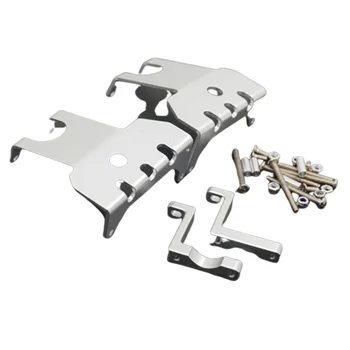 

Climbing Car Axle Front + Rear Protection Board Suit for 1/10 RC Axial Wraith RR10 Skid Plate Assembly,Silver