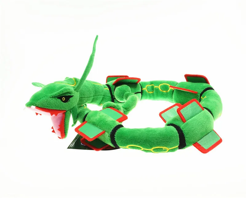 80 см Мега зеленый Rayquaza Sky Dragon кукла животных плюшевые игрушки мягкие аниме куклы для лучших подарков мягкая игрушка для детей Рождество