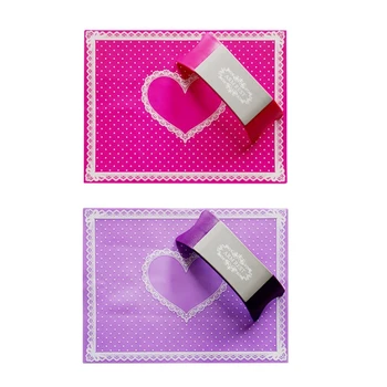 

Lace Hand Rest Manicure Tool Foldable Table Mat Pad Hand Pillow Silicone Nail Mat Hand Pillow for Nail Art Rest