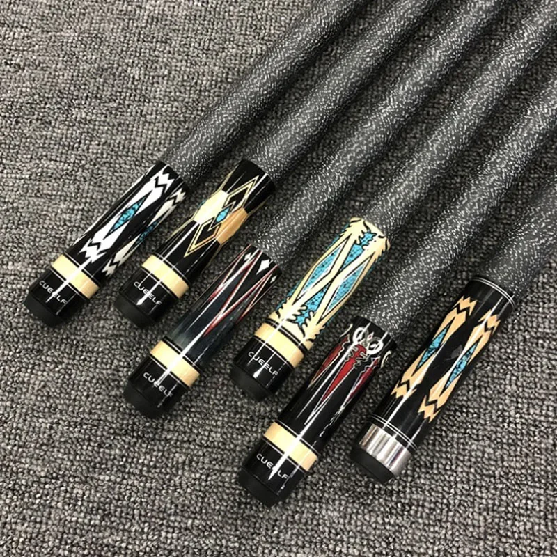 

2019 New Arrival One Piece 9 ball Pool Cue 13mm Tip Multi Color Linen Thread Wrap China