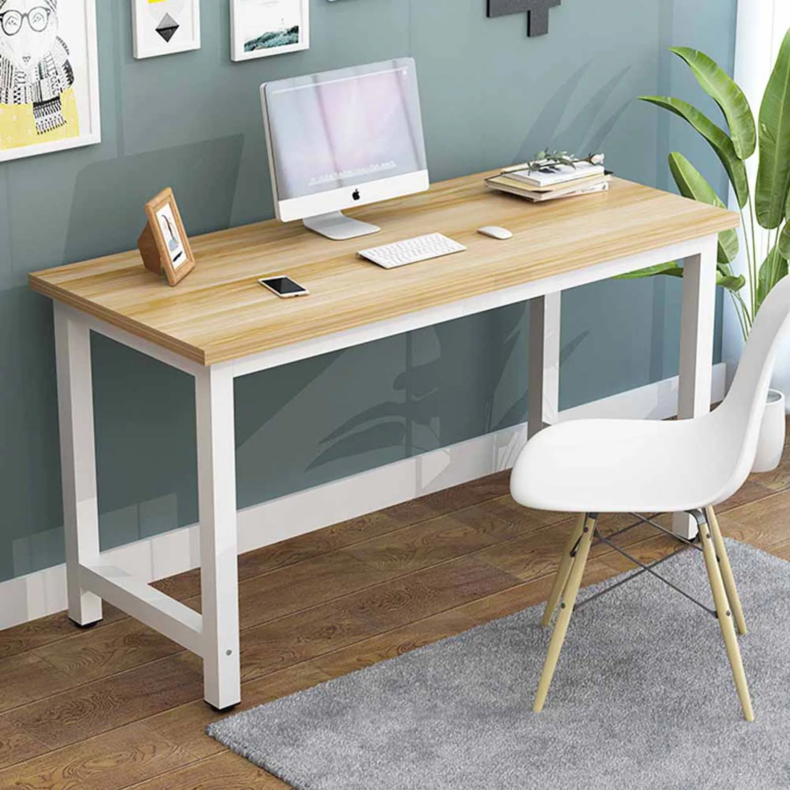 Wood Computer Desk PC Laptop Table Workstation Study Home Office Furniture US 