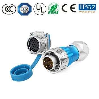 

Waterproof connector male plug female socket DH-24 19pin powercon/enclosures for electronics/solar /led strip connector