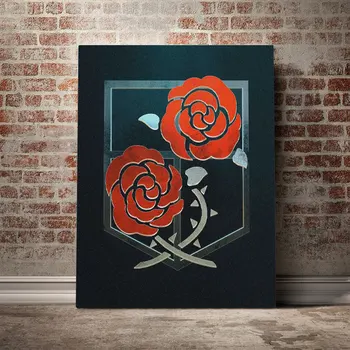 

The Garrisons Anime Emblem Poster Canvas Wall Art Decoration prints for living Kid Children room Home bedroom decor painting