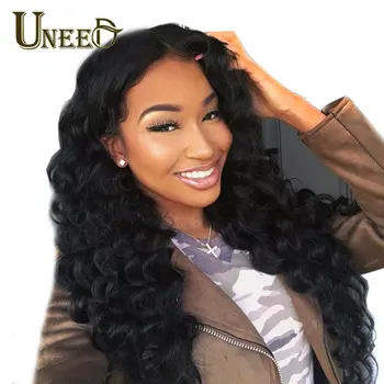 

Uneed Malaysian Loose Deep Wave Hair Bundles 100% Human Hair Natural Color Remy Hair 1/3/4 Bundles Malaysian Hair Weave Bundles