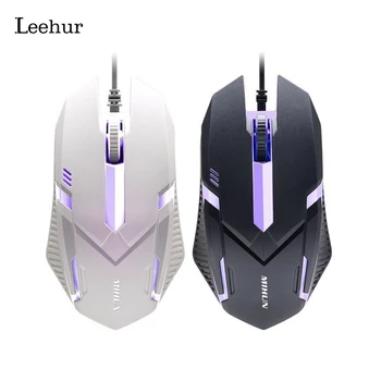 

Leehur Gaming Mouse USB LED Wired Mouse Silent 1000DPI Colorful Light Wired Gaming Mouse For PC Laptop Computer Notebook Desktop