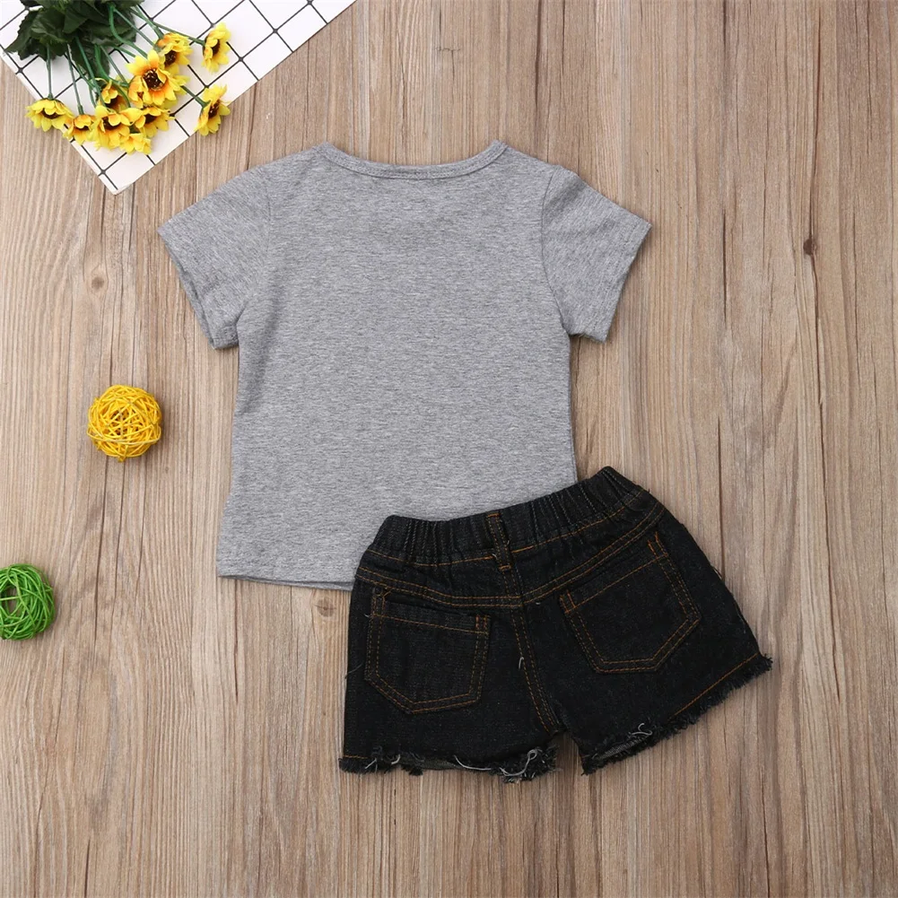 pudcoco Children Clothing Suits For Girls Clothes Kids Toddler Enfant Fille Infantis Outfits Friend Kid 2pcs Tops+Shorts