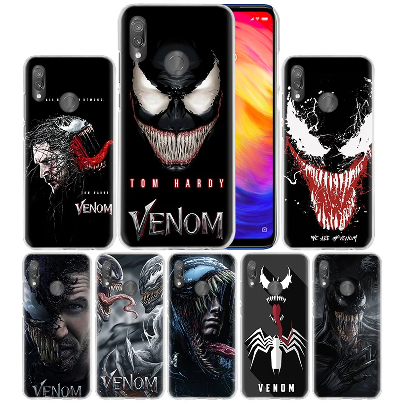 Чехол Marvel Super Hero Venom для Xiaomi mi 9T CC9 CC9E A3 8Lite Red mi Note 8 7 K20 Pro, жесткий чехол для телефона из поликарбоната