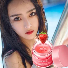 Máscara de lábios hidratante extrato de cereja líquido labial care hidratante reparação nutritiva sono lábio filme remover a pele morta tslm1