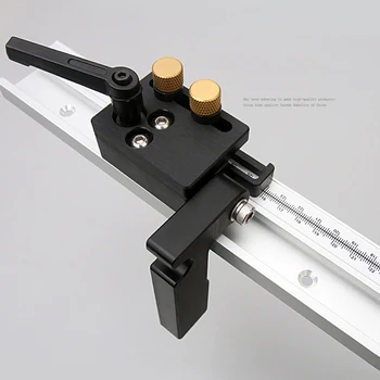 

T-Slot Miter Track Stop Sliding Miter Gauge Fence Connector Rail Retainer Chute Locator for 65mm Milling Woodwork