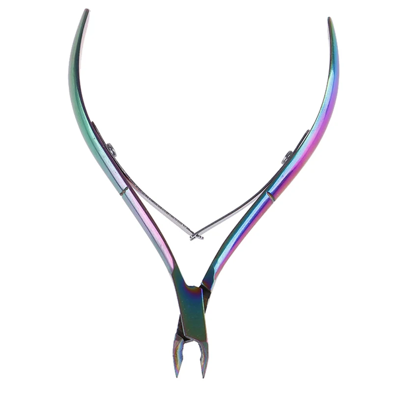 nail clipper set nail clipper nail scissors set nail clippers manicure nail clipper set nail clippers kit 1PCS Nail Art Dead Skin Remover Clipper Scissor Manicure Pedicure Tool Stainless Steel Plating Rainbow Cuticle Nipper Cutter