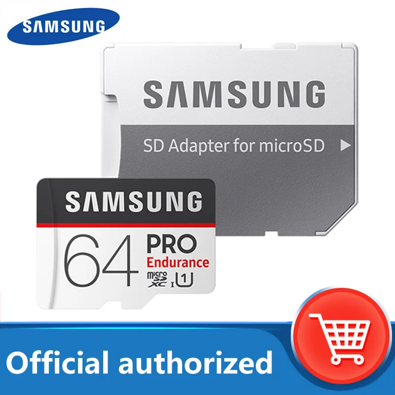 

Original SAMSUNG Micro SD Card PRO Endurance Memory Card SDHC 32GB 64GB 128GB SDXC Class 10 U1 High Speed UHS-I Microsd TF Card