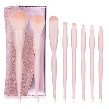 

8Pcs Makeup Brush Set Pink Twist Waist Loose Powder Brush Blush Brush Makeup Brush Beauty Makeup Cosmetics Tools TSLM2