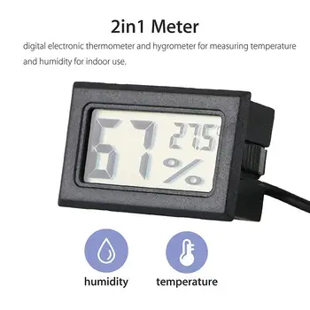 

Mini LCD Digital Embedded Temperature Humidity Meter Digital LCD Display Indoor Convenient Temperature Sensor Humidity Meter