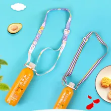 1 шт. портативная Милая мультяшная бутылка для воды плечевой ремень детская Пряжка для чайника ремешок регулируемый чайник ремни