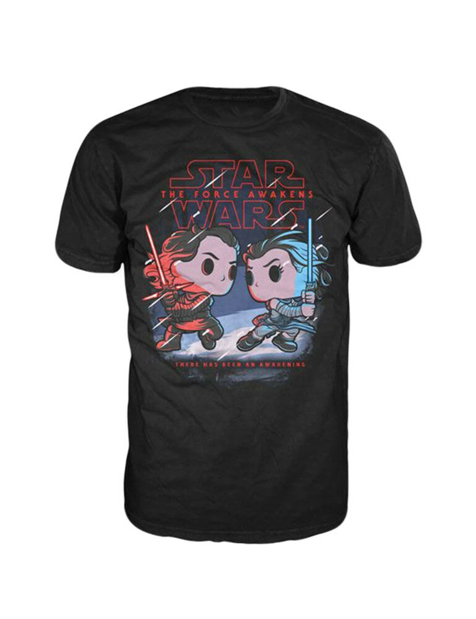 Звездные войны 7 The Force Awakens Ren Vs. Rey Pop! Футболка мужская одежда футболка | Мужская