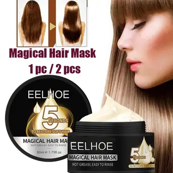 

50ml Hair Conditioner Treatment Hair Mask Moisturizing Soft seconds Repair 5 Nourishing Hair Restore Care hair Mask Damage X6R9