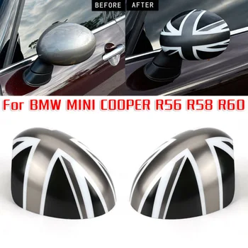 

1 Pair Mirror Cover Rearview Cap For BMW MINI COOPER R56 R58 R60 Left And Right