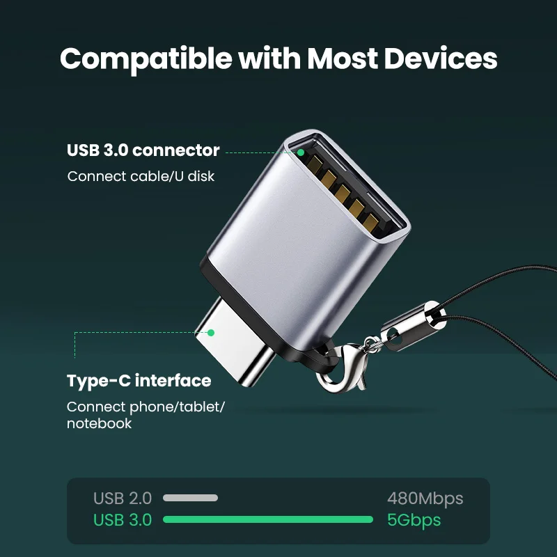 Ugreen USB C адаптер Type к 3 0 Thunderbolt OTG кабель для Macbook pro Air Samsung S10 S9 OTG|type-c to usb|type-c usb 3.0type-c