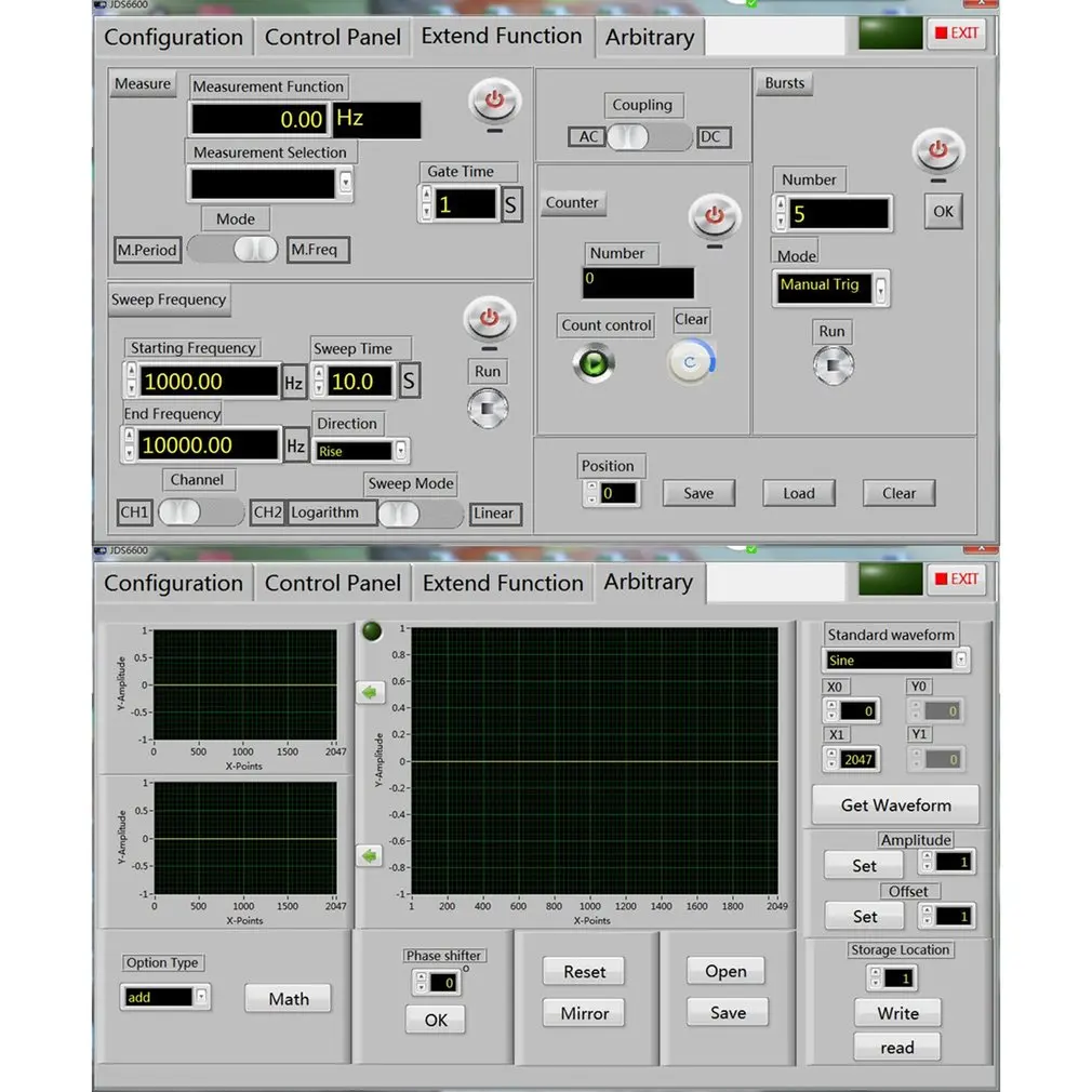 JDS6600 60 МГц цифровой контроль DDS двухканальный произвольной формы функциональный генератор сигналов частотомер высокая точность