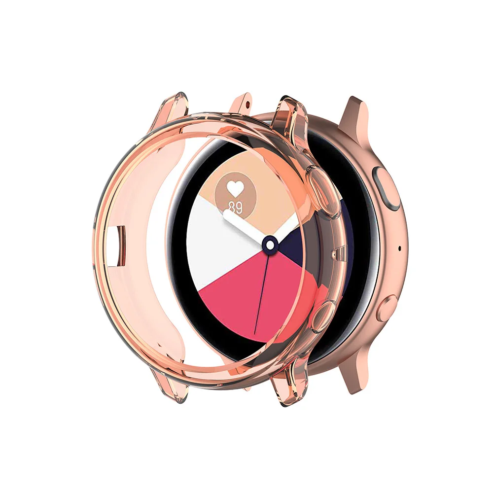 ТПУ защитный чехол для samsung Galaxy Watch Active 2 Защитная силиконовая крышка Galaxy Active 2 44 мм 40 мм R830 R820 чехол
