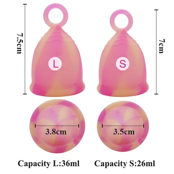 

1Pcs Mestrual Cup Hygiener Period For Women Menstruatie Cup 100% Medical Grade Silicone Menstrual Cup Collector Menstrual