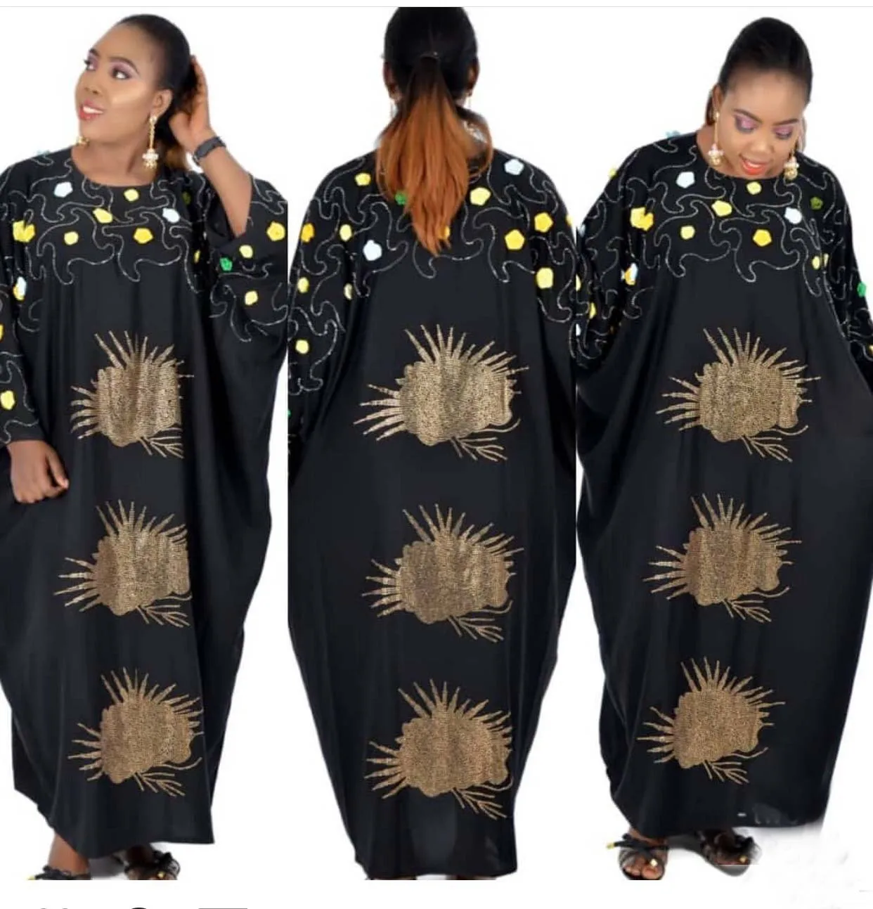 2019 Новое Африканское алмазное длинное платье Дашики для леди длина