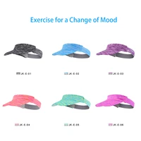 Summer Sports Visor Cap Outdoor Sunshade Men Women Breathable Sweat Absorption Colorful Cycling Running Elastic Peaked Cap 2