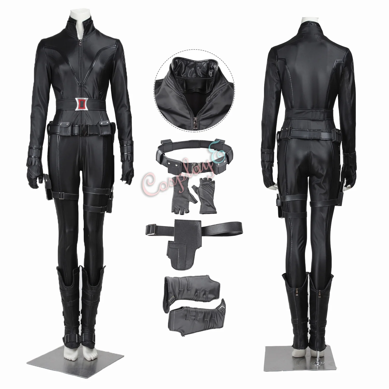 

Black Widow Costume The Avengers Cosplay Natasha Romanoff Full Set