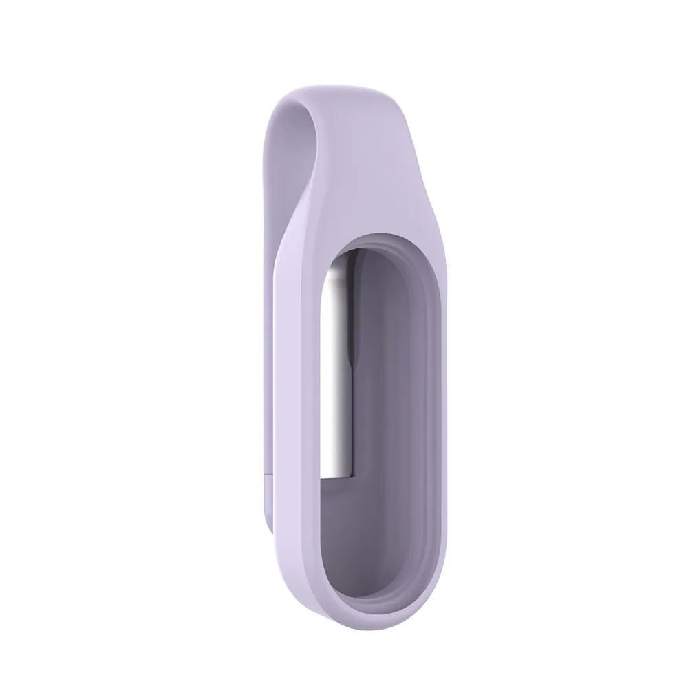 Light Purple Сменный ремешок с металлическим зажимом для Xiaomi Mi 3, 4, браслет для часов, портативный ремешок с зажимом, водонепроницаемый защитный чехол - Цвет: Light Purple