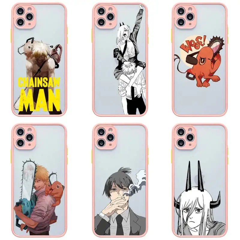 Anime Power бензопила человек телефон чехол для iphone 12 11 Pro Max Мини XS 8 7 Plus X SE 2020 XR