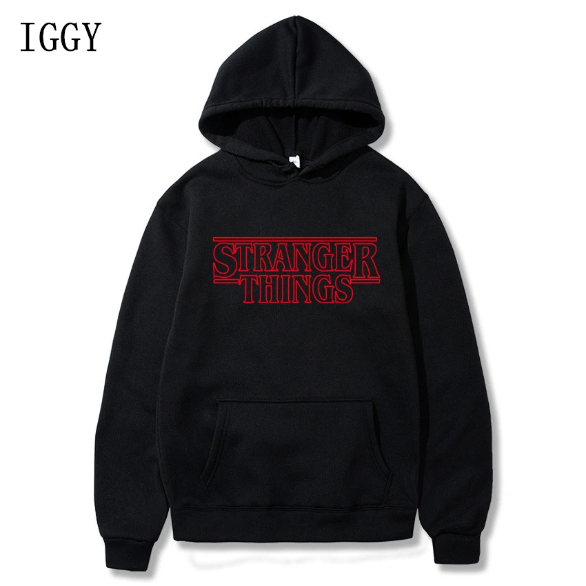 Мужская толстовка с капюшоном IGGY Stranger Things Kawaii Корейская большого размера в стиле