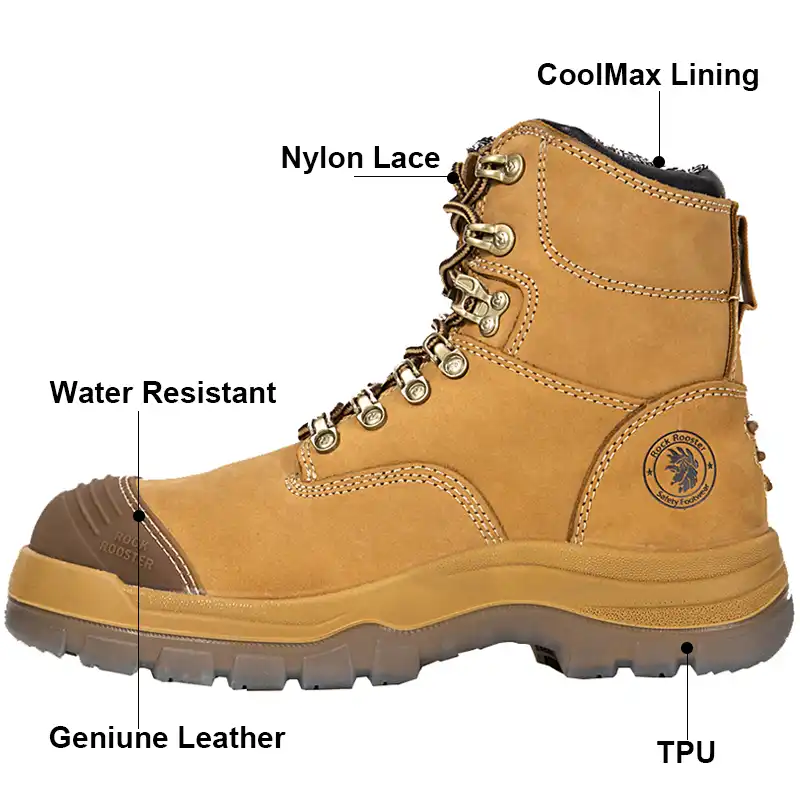 quick lace work boots