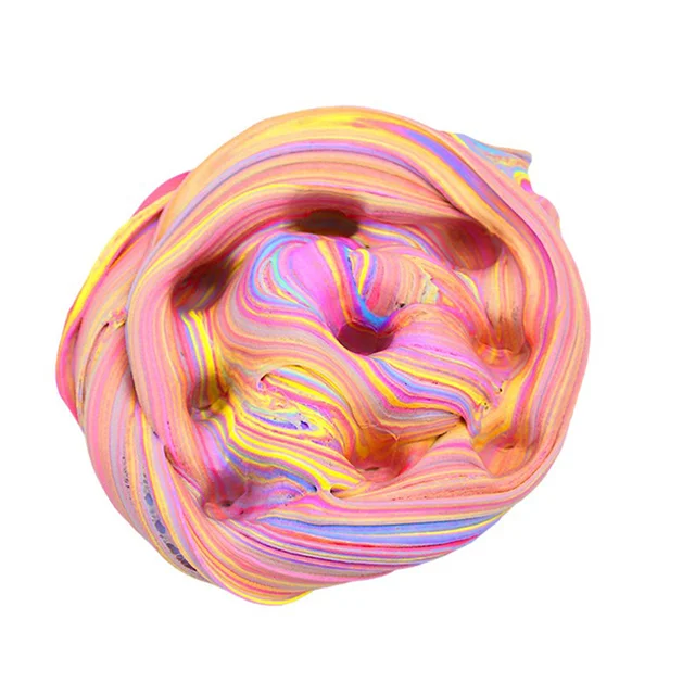 9 Colors Hand Gum Playdough Fluffy Slime Floam Light Clay Modeling Kids Toy Rubber Children's Toys 4