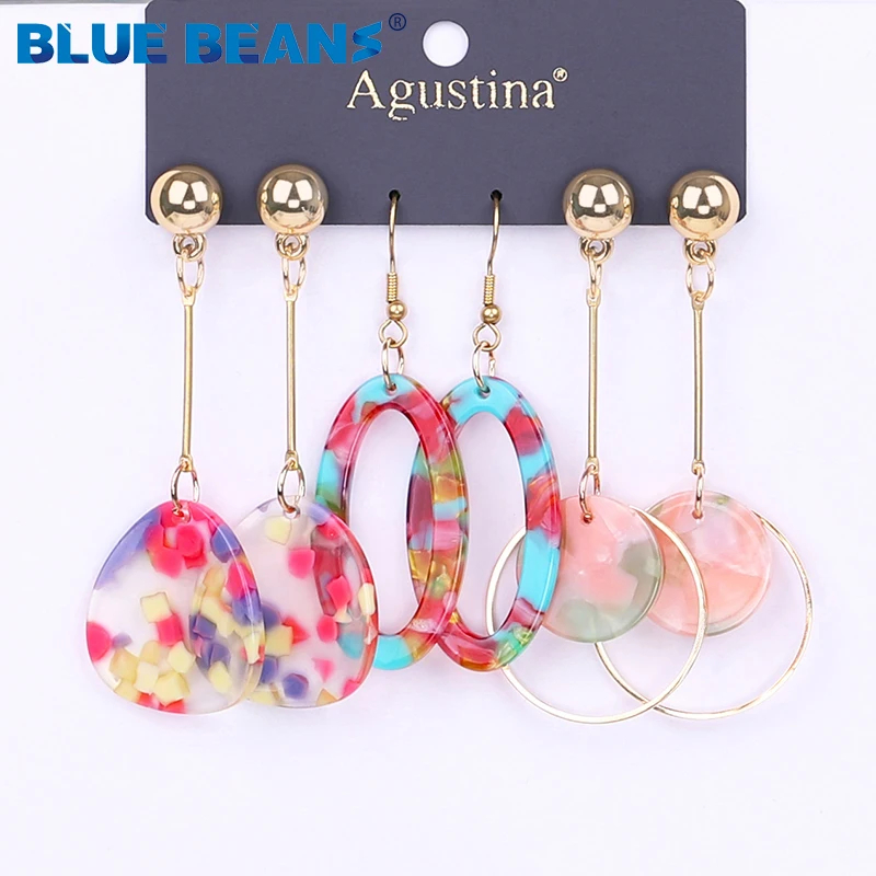 Stud Earrings Drop Earrings Dangle Earrings Long Earrings BLUE BEANS Earring Set Women Long Earrings Fashion Jewelry Drop Earrings Sets Boho Minimalist Girls Dangle Earring Stud
