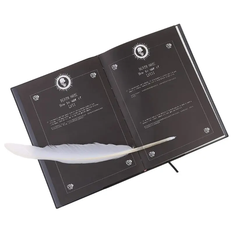 Death Note-Cuaderno de Cosplay y pluma, libro de arte de animación, diario de escritura