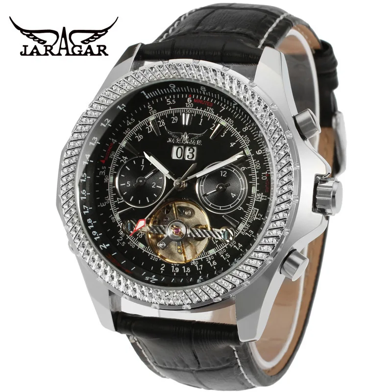 

Jaragar Large Dial Fashion Casual Tourbillon Fully Automatic Mechanical Wrist Watch