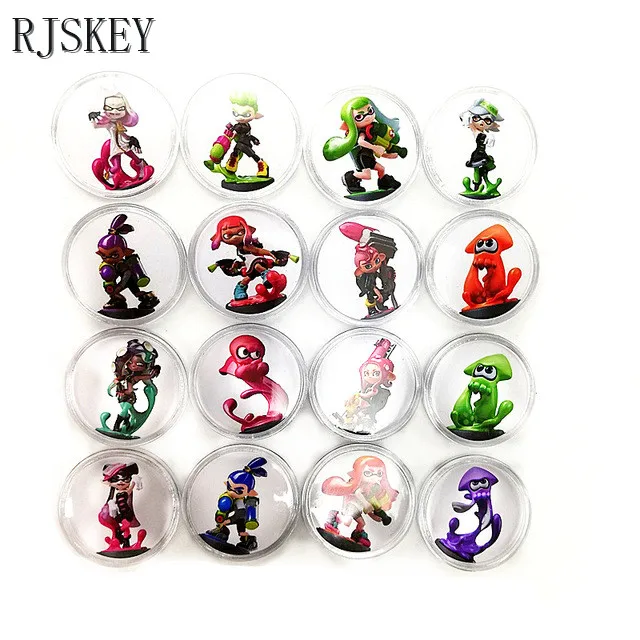 16Pcs Splatoon 2 Полный набор 10 шт. Супер Марио Одиссея Amiibo NFC карты Коллекционная монета тег NS/переключатель Avaliable Zelda Splatoon Smash Bros Diablo - Цвет: 16Pcs Splatoon 2