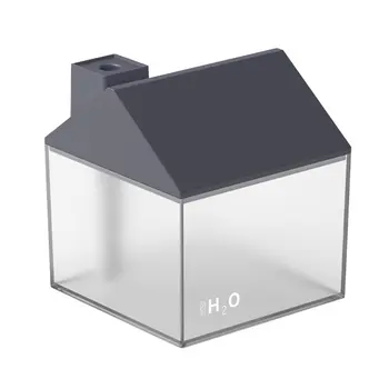 

Creative Cute Little House Humidifier Silent Hydration Battery Version Small House Air Humidifier With Night Light