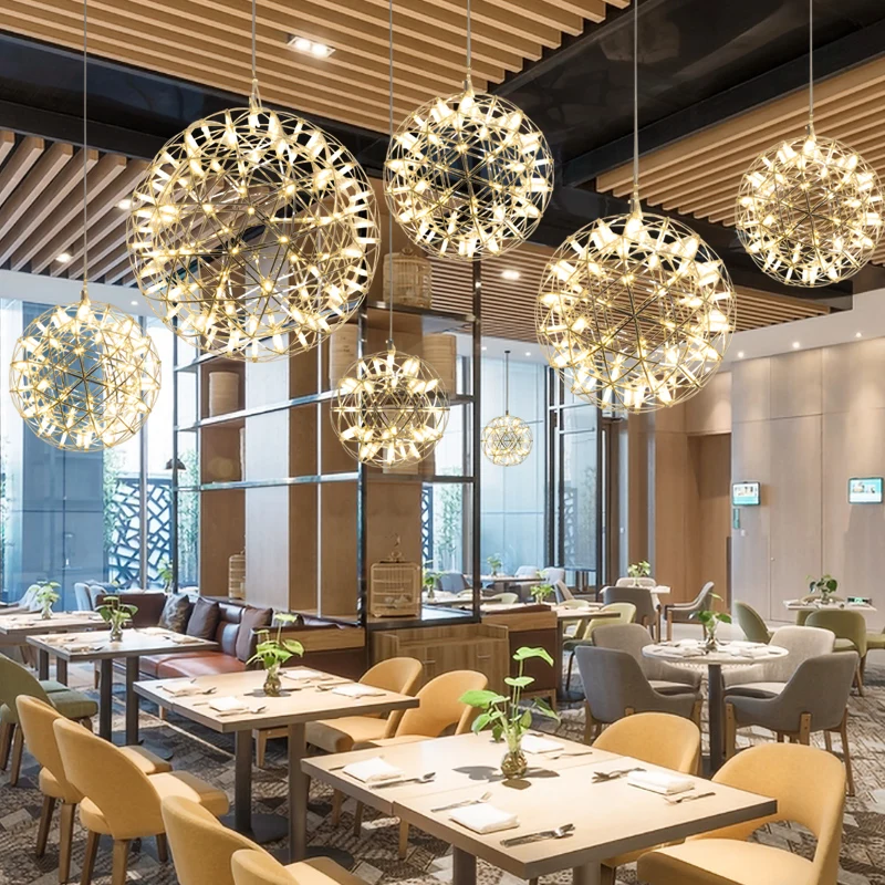 

iYoee Pendant Lights Modern Hanglamp Pendant Light For Dining Room Design LED Pendant Firework Hanglamp deco lighting 110-240V