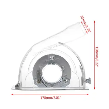 

Clear Cutting Dust Shroud Grinding Cover For Angle Grinder & 3\"/4\"/5\" Saw Blades 40JA