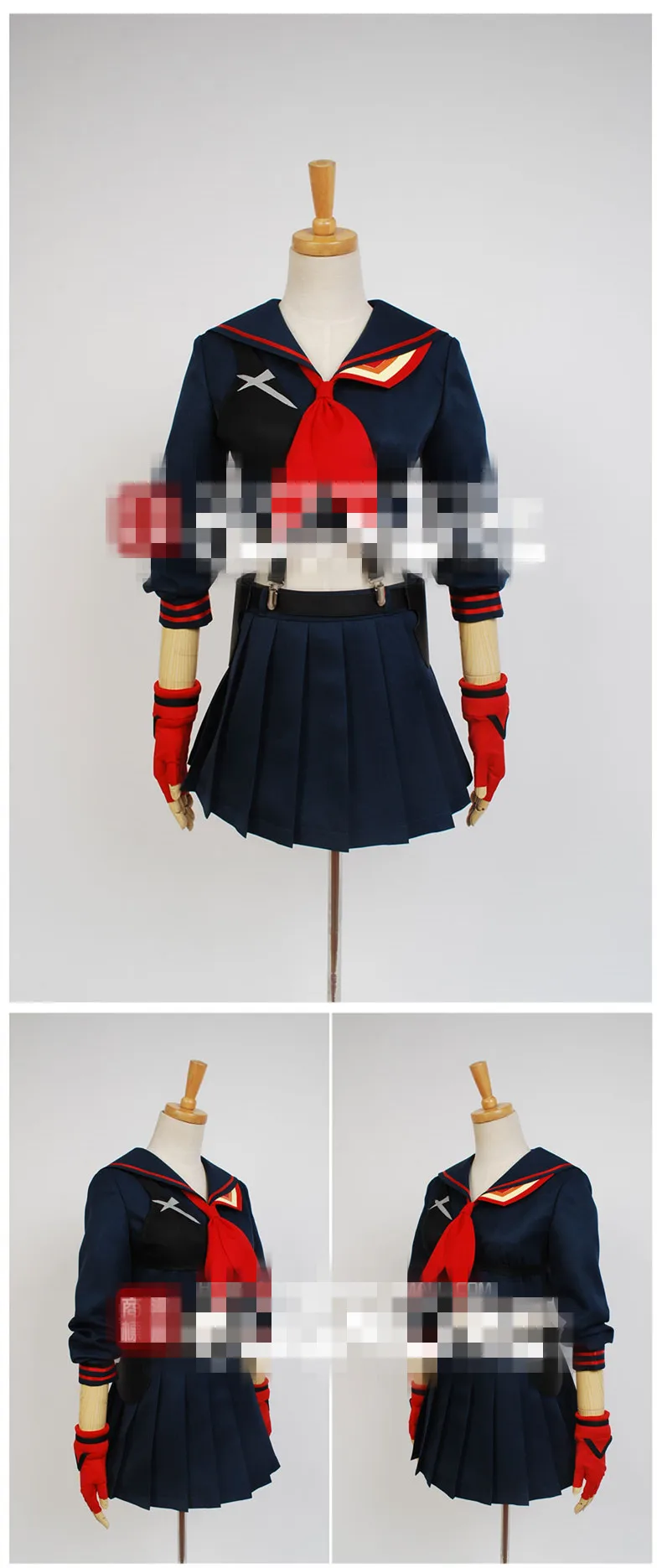 Аниме Косплей Kill La Kill Matoi Ryuuko Косплей Костюм женская униформа повседневные костюмы топ+ юбка костюмы моряка