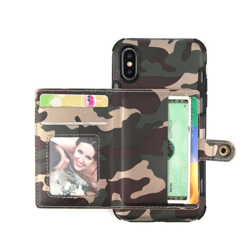 Tikitaka армейский зеленый откидной Чехол для телефона для iPhone XR X XS Max XS 7 8 6 6splus камуфляжные чехлы-бумажники для samsung A50 A70